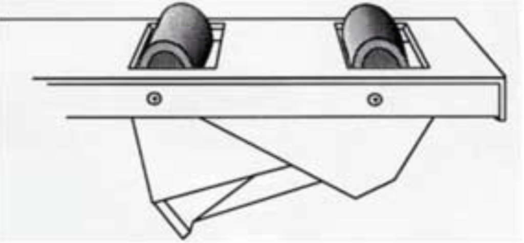 Conveyor System Rollers Raised
